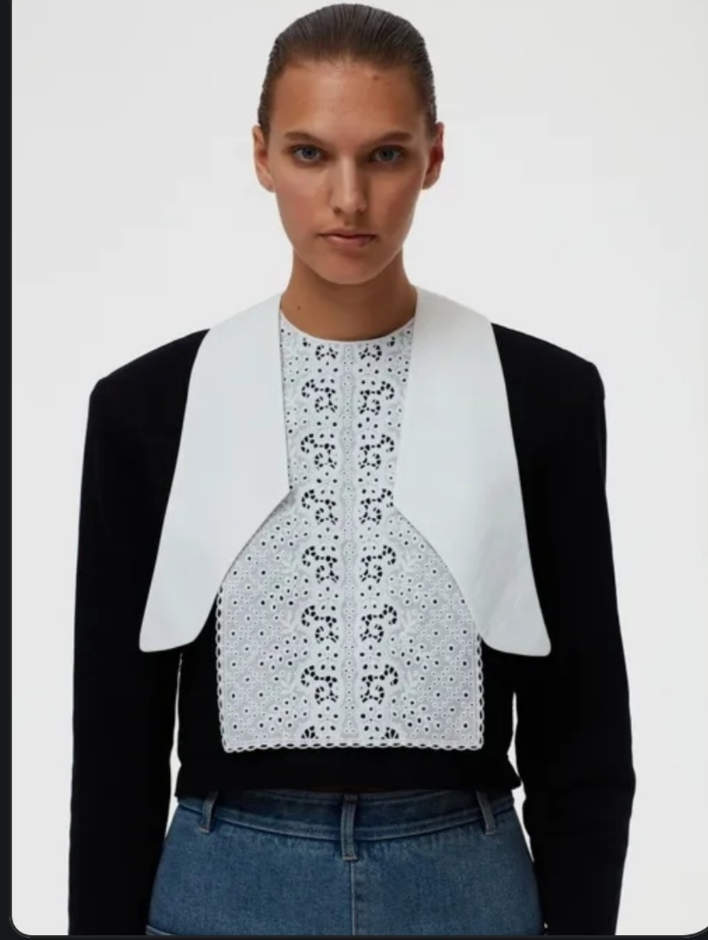 Tibi Anna Broderie Anglais Bib
